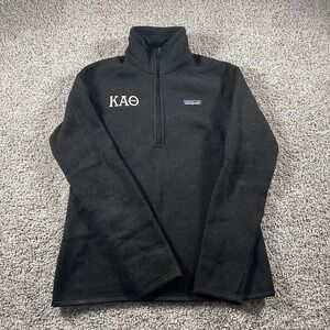 Patagonia Better Sweater Womens Small Kappa Alpha Theta 1/4‎ Zip Fleece Pullover
